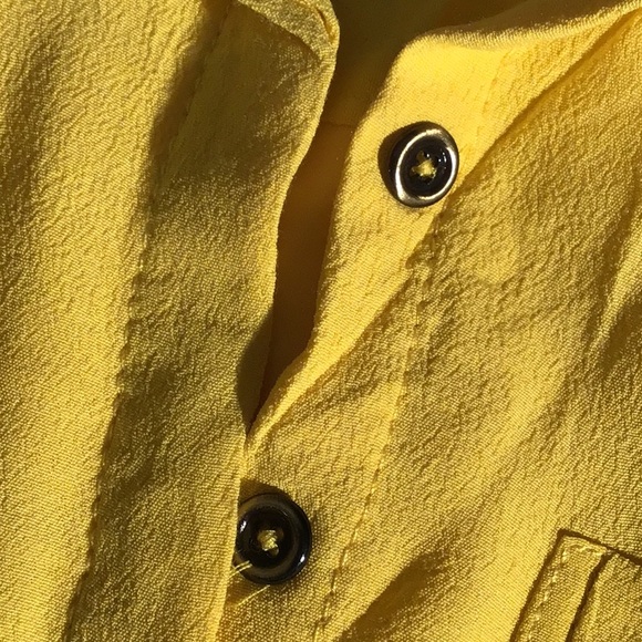 Banana Republic crepe dress sleeveless yellow 0 - Picture 5 of 5
